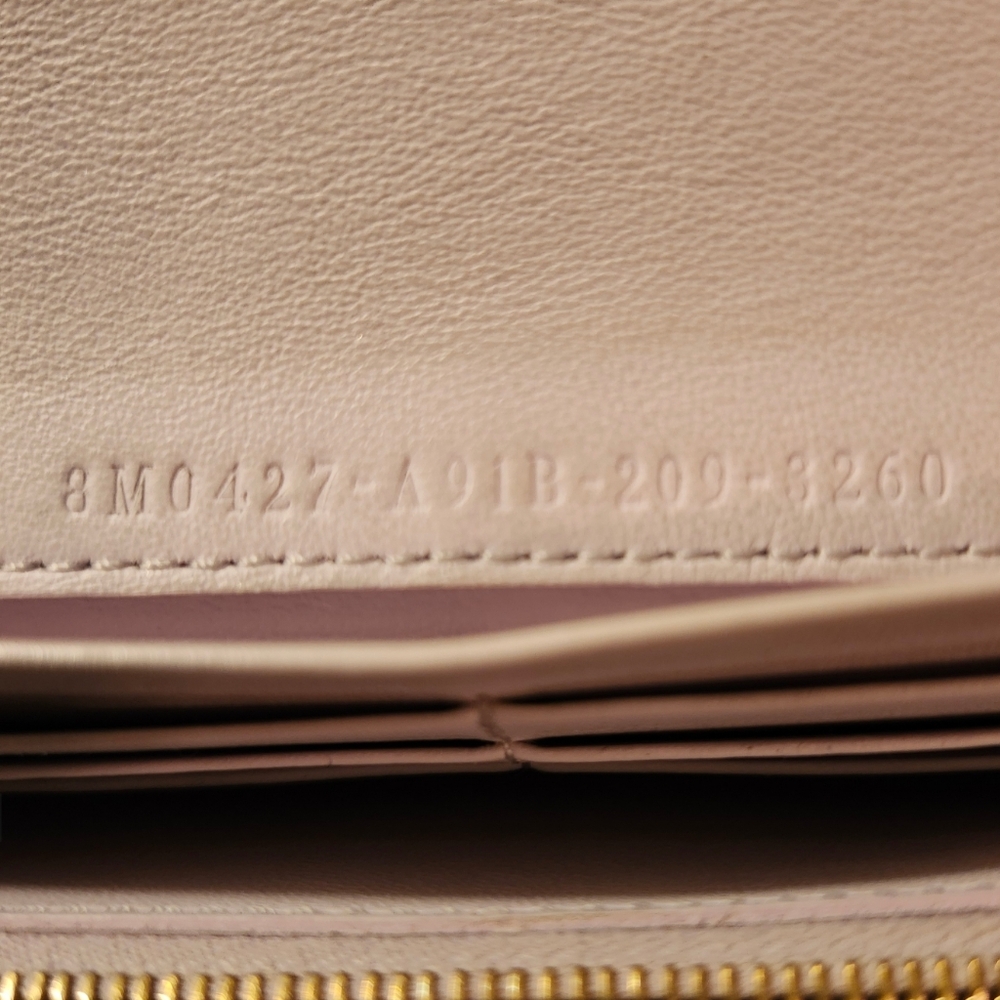 Fendi Blush Leather Wallet with Gold Detail - Picture 4 of 14